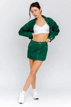 Le Lis Bailey Green Mini Skirt