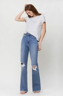 Flying Monkey 90's Vintage Super High Rise Flare Jean