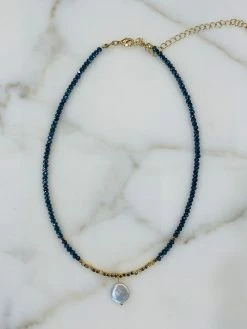 Rae & Jade Syra Coin Pearl Beaded Choker ACCESSORIES