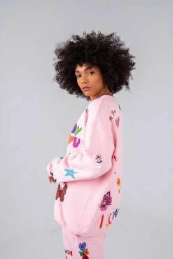 Mayfair Group Tops Somebody Loves You Sherbet Crewneck