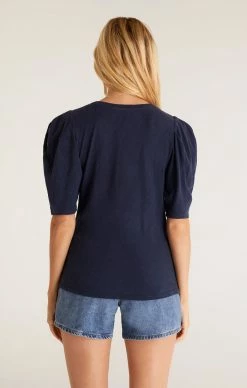 ZSupply Tops Sky Slub Navy Top 8 ZSupply Tops Sky Slub Navy Top