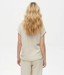 Michael Stars Draya Gauze Ecru Top Tops 7 Michael Stars Draya Gauze Ecru Top Tops