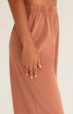 ZSupply Bottoms Scout Vintage Brown Jersey Flare Pant 11 ZSupply Bottoms Scout Vintage Brown Jersey Flare Pant