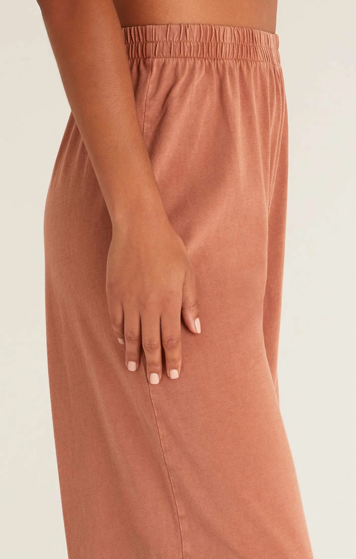 ZSupply Bottoms Scout Vintage Brown Jersey Flare Pant 5 ZSupply Bottoms Scout Vintage Brown Jersey Flare Pant