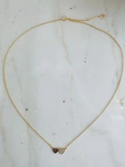 Rae & Jade Double Heart Necklace ACCESSORIES