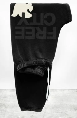 Free City FREECITYLARGE Black Space Cream Sweatpant Bottoms
