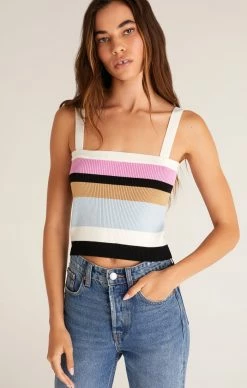 ZSupply Tops Stella Stripe Sweater Tank