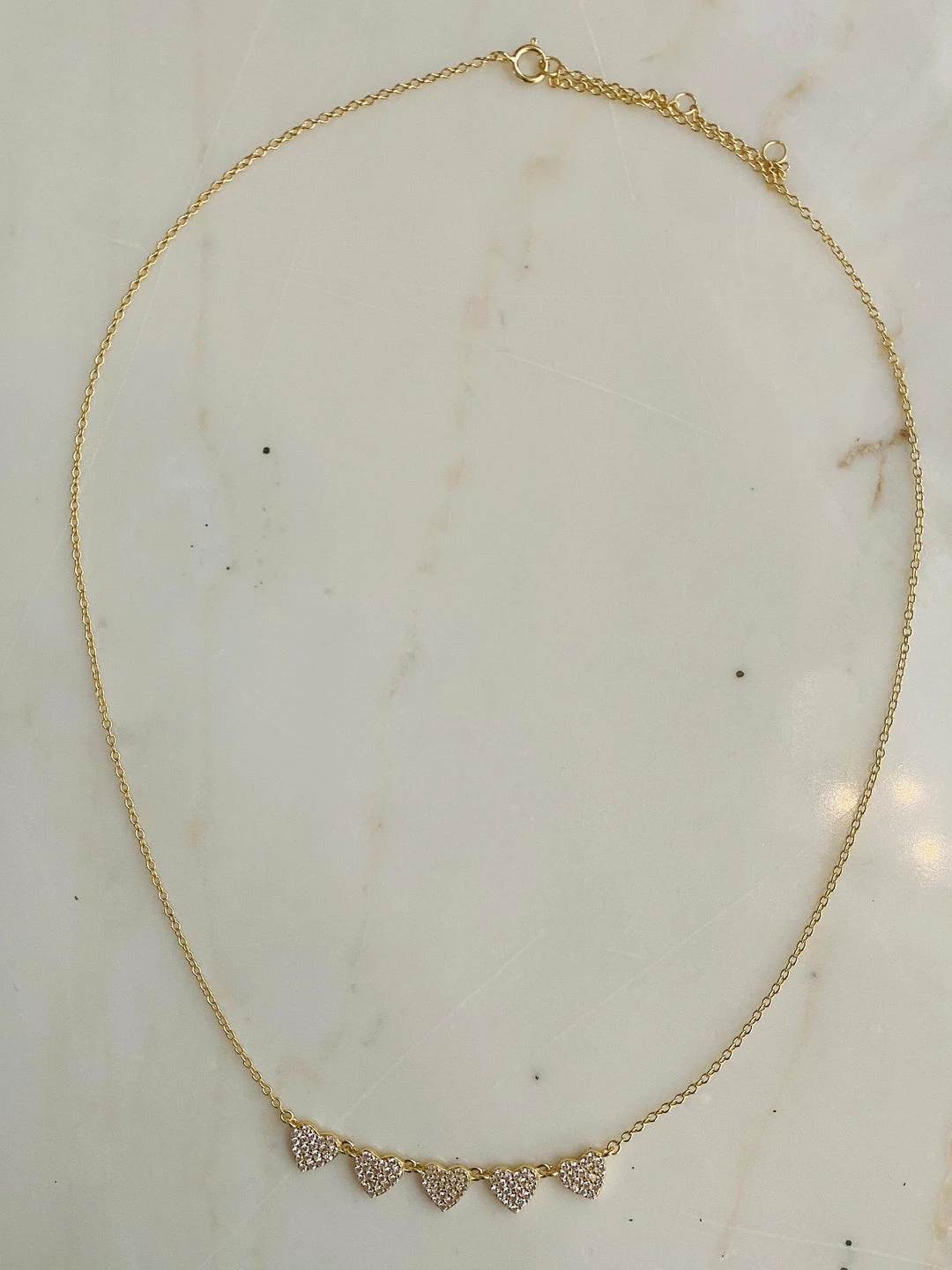 Rae & Jade Hearts In A Row Necklace 3 Rae & Jade Hearts In A Row Necklace