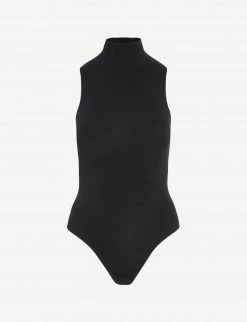 Commando Ballet Sleeveless Mockneck Black Bodysuit Tops 9 Commando Ballet Sleeveless Mockneck Black Bodysuit Tops