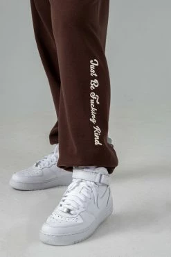 Mayfair Group Just Be F***ing Kind Brown Sweatpant