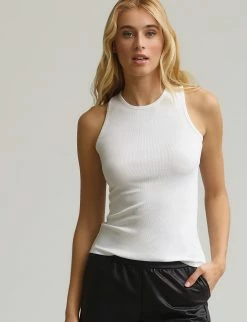 Commando Tops Luxury White Rib Tank