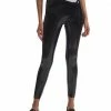 Commando Black Faux Patent Leather Legging Bottoms