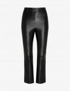 Commando Bottoms Black Faux Leather Crop Flare Legging