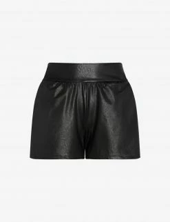 Commando Black Faux Leather Relaxed Short 9 Commando Black Faux Leather Relaxed Short
