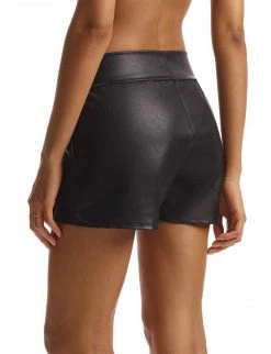 Commando Black Faux Leather Relaxed Short 8 Commando Black Faux Leather Relaxed Short