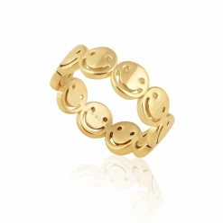 Sahira Gold Emoji Ring