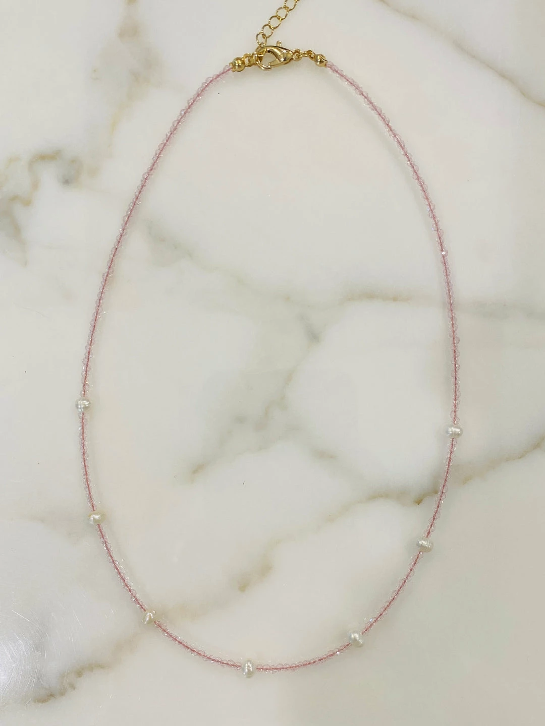 Rae & Jade Yuma Pearl Pink Beaded Choker ACCESSORIES 3 Rae & Jade Yuma Pearl Pink Beaded Choker ACCESSORIES