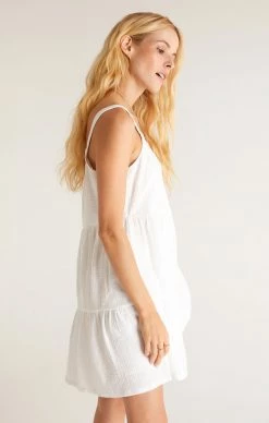 ZSupply Danny White Gauze Mini Dress Dresses 16 ZSupply Danny White Gauze Mini Dress Dresses