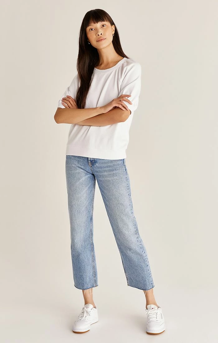 ZSupply Gianna White Terry Tee Tops 7 ZSupply Gianna White Terry Tee Tops