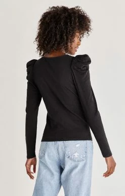 ZSupply Anya Black Slub Top Tops 16 ZSupply Anya Black Slub Top Tops