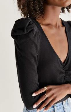 ZSupply Anya Black Slub Top Tops 12 ZSupply Anya Black Slub Top Tops