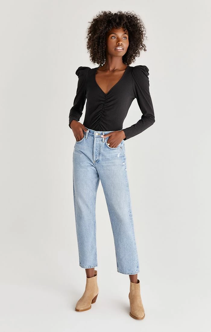 ZSupply Anya Black Slub Top Tops 8 ZSupply Anya Black Slub Top Tops