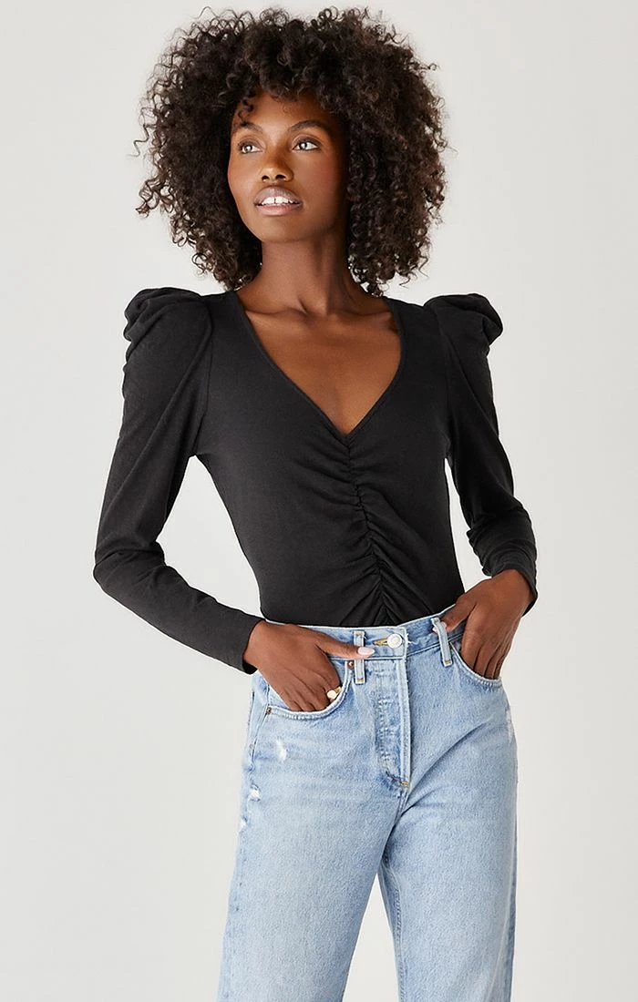 ZSupply Anya Black Slub Top Tops 7 ZSupply Anya Black Slub Top Tops