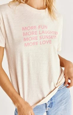 ZSupply Tops Boyfriend More Fun Tee