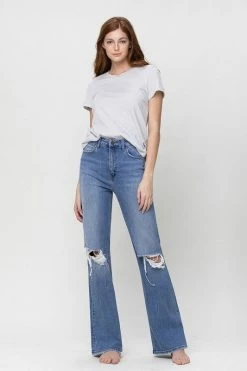 Flying Monkey 90's Vintage Super High Rise Flare Jean