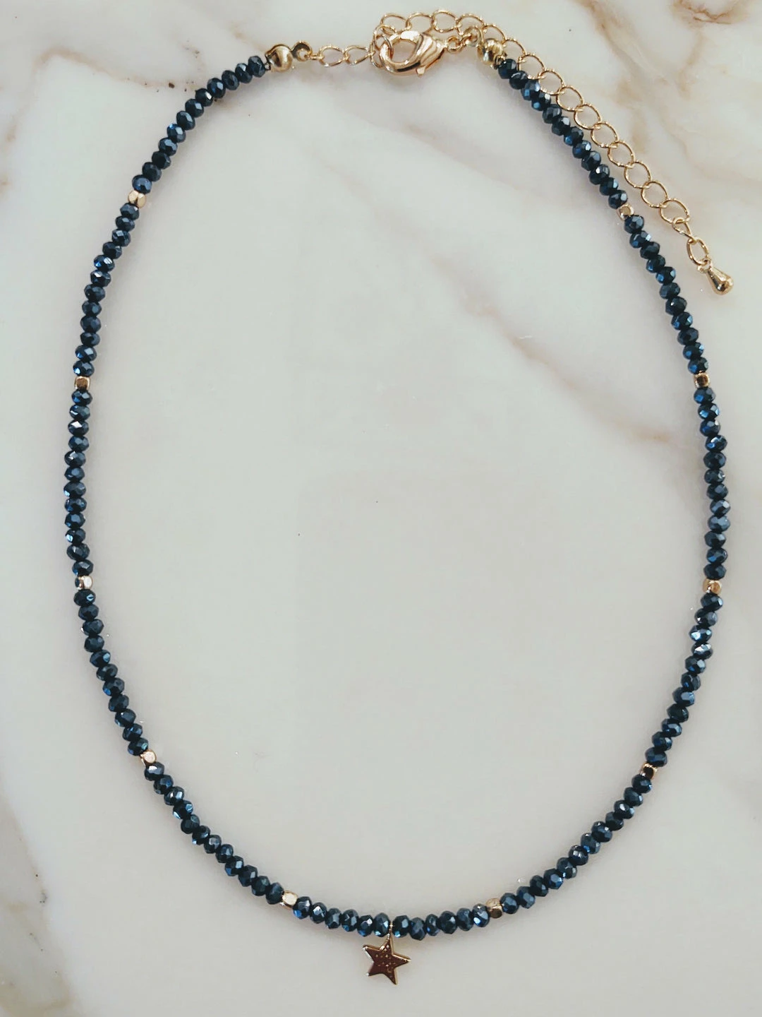 Rae & Jade Mini Beaded Choker With Gold Star ACCESSORIES 4 Rae & Jade Mini Beaded Choker With Gold Star ACCESSORIES