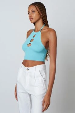 Cotton Candy Jessie Ocean Blue Top