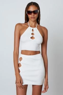 Cotton Candy Tops Jessie White Top