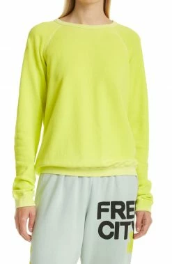 Free City FREECITY Lucky Rabbits Yellow Sweatshirt Tops 14 Free City FREECITY Lucky Rabbits Yellow Sweatshirt Tops