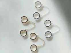 Rae & Jade ACCESSORIES Double Hoop Chain Earring