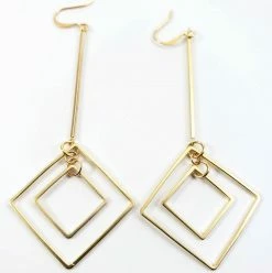 Verdier Matte Geo Drop Earrings