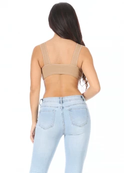 Suzette Ribbed Contrast Beige Bralette 11 Suzette Ribbed Contrast Beige Bralette