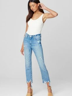 BlankNYC Madison Double Agent Light Wash Straight Jean Bottoms