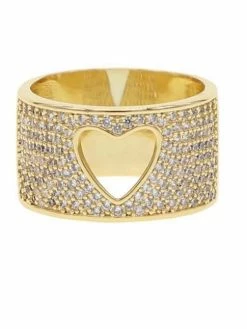 Sahira Pave Heart Ring ACCESSORIES