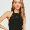Vintage Havana Tops Black Crochet Halter Top 1 Vintage Havana Tops Black Crochet Halter Top
