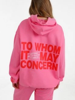 Mayfair Group Tops To Whom Pink Hoodie