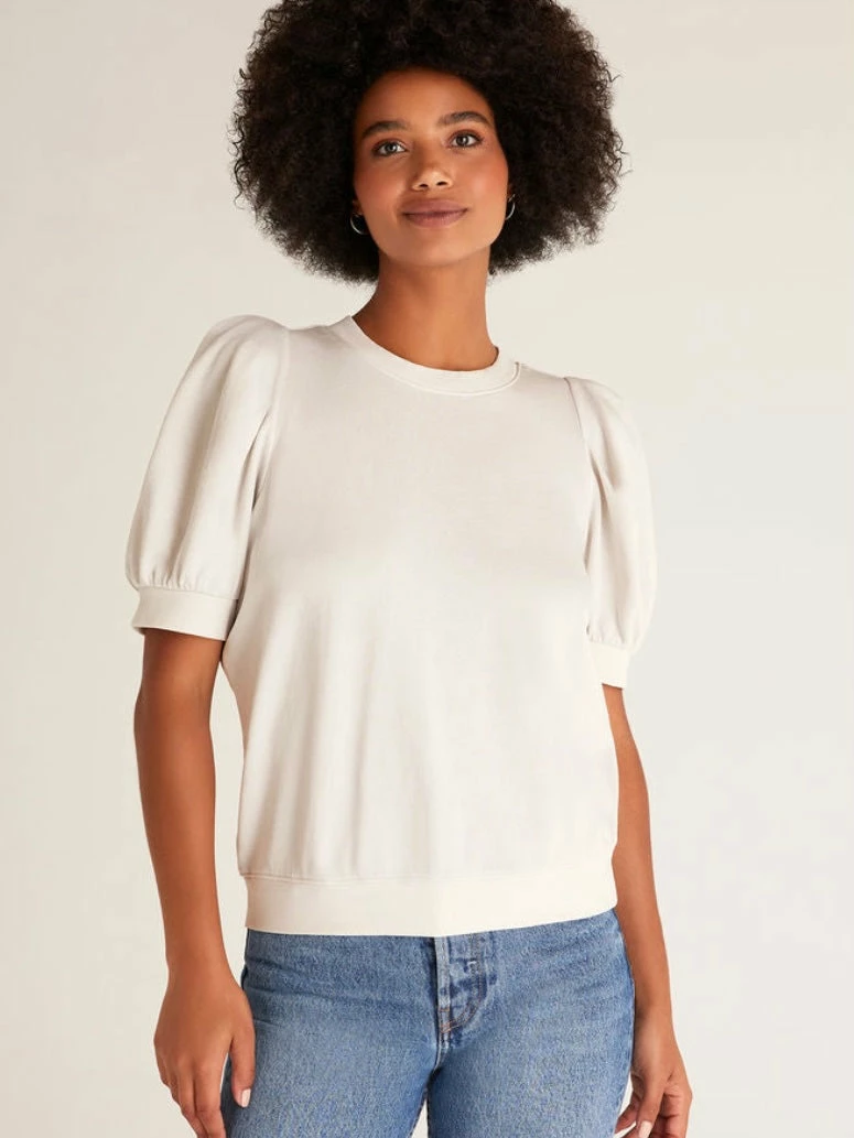 ZSupply Tops Isla Sandstone French Terry Tee 3 ZSupply Tops Isla Sandstone French Terry Tee