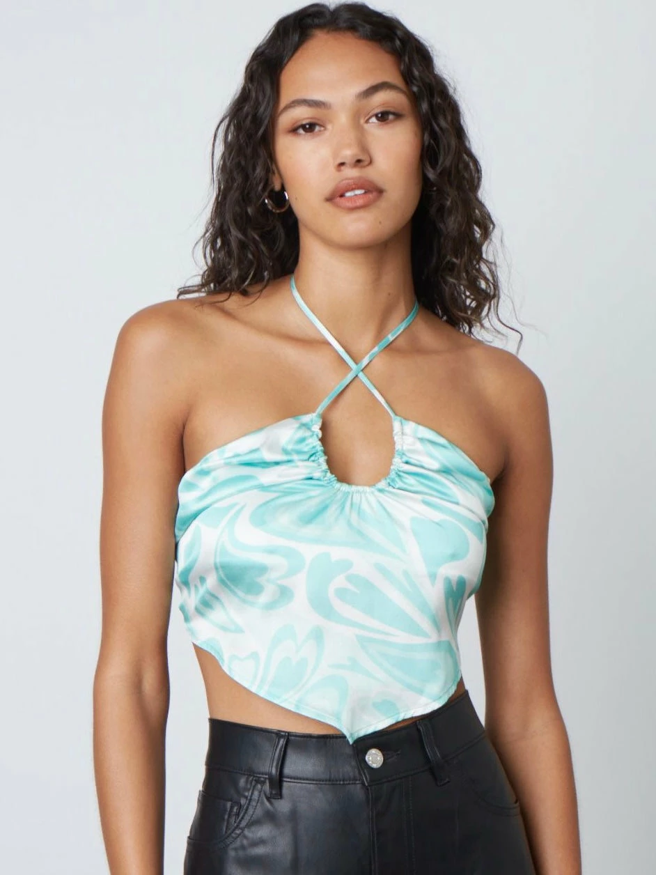 Cotton Candy Jade Wrap Around Top 3 Cotton Candy Jade Wrap Around Top