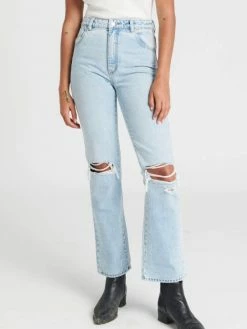 Rolla's Jeans Bottoms Original Straight Sunbleach Worn Jean