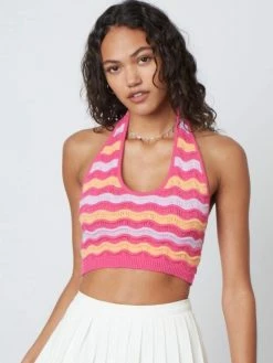 Cotton Candy Tops Rhea Halter Top