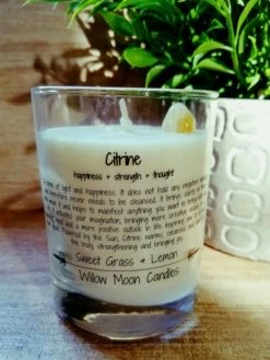 Willow Moon Candles Gemstone Citrine Candle