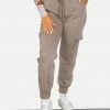 Tic Toc Rude Grey Cargo Sweatpant