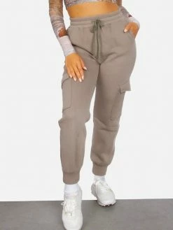 Tic Toc Rude Grey Cargo Sweatpant