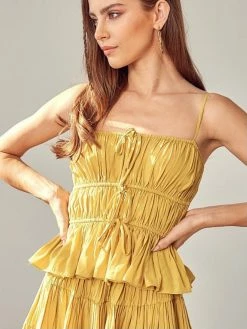 Mustard Seed Renata Cornsilk Top Tops