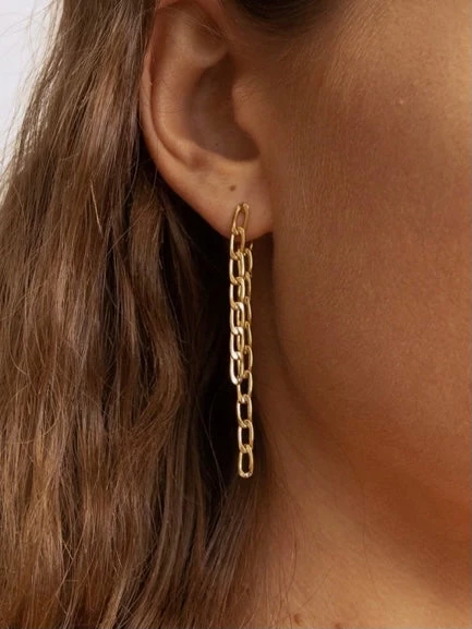 Sahira Figaro Chain Earrings 3 Sahira Figaro Chain Earrings