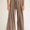 ZSupply Yara Moss Grey Slub Pant Bottoms 2 ZSupply Yara Moss Grey Slub Pant Bottoms